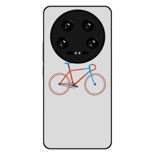 Stöttålig silikonfodral med tryck, kompatibel med Xiaomi 14 Ultra Bike i färgen Hipster