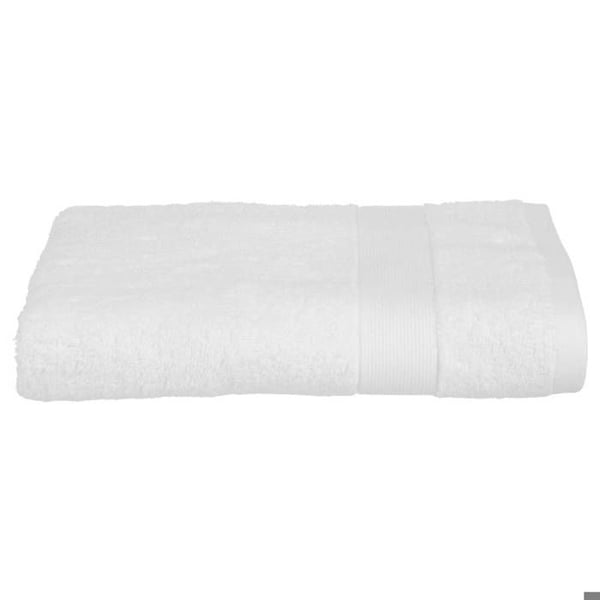 Duschhandduk "Essentiel" vit bomull 70x130cm - Atmosphera Inredningsdesigner