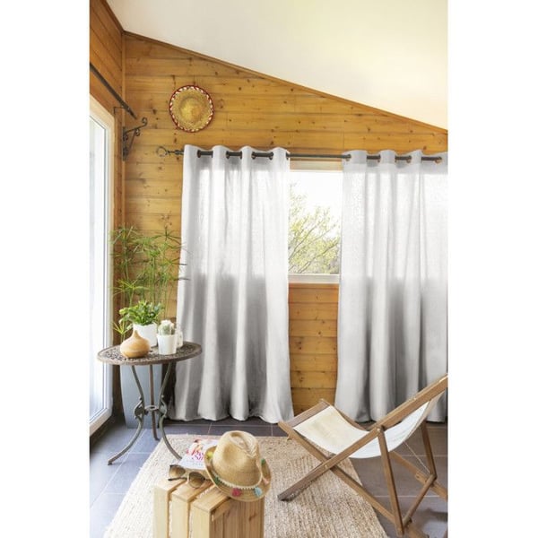 Set med 2 inredningsgardiner "Kala" i bomull 140 x 260 cm Effekten av fjäril - Kala Moln - 2 paneler 140 x 240 cm