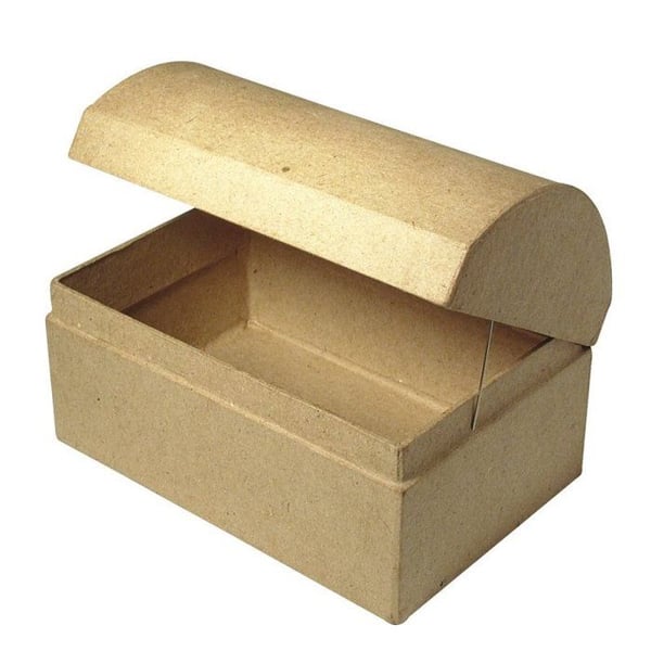 Brett p.målad: FSC Återvunnen kista, 12x8x7,5cm
