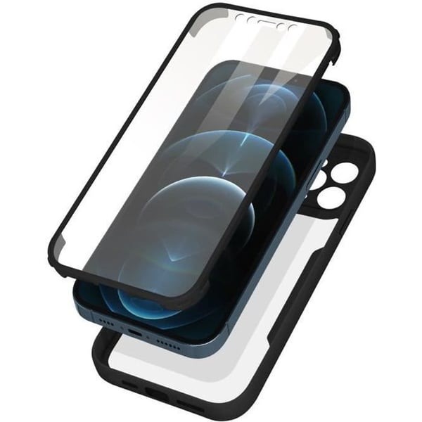 Helskalskydd - AVIZAR - iPhone 12 Pro Max - Stöttålig - Plexiglas - Svart