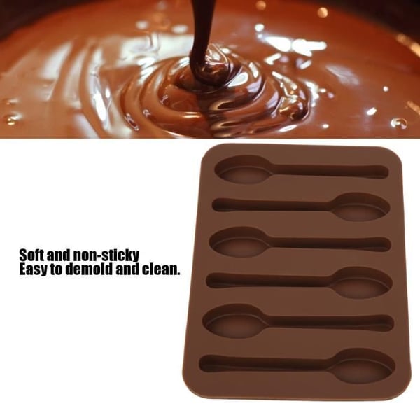 Tårtform non-stick choklad kaka sked form DIY bakform-CET