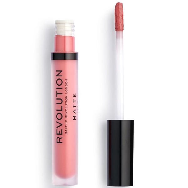 Gloss - REVOLUTION - Matt läppglans 114 White Wedding - Sateen finish - Vegansk och cruelty-free - Nyans 114 White Wedding