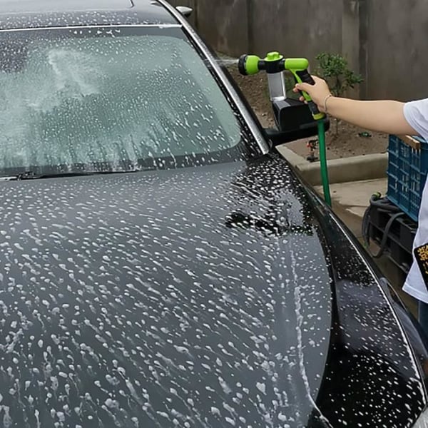 9 suihkuputkella varustettu kastelupistooli, saippuatankki 100 ml - Suan - Vihreä