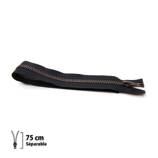 Eclair Prym - Dragkedja Z39 - Mässing 9 mm - Separabel 75 cm