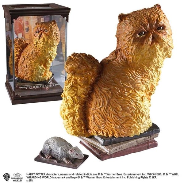 Noble Collection - Harry Potter - Magiska varelser Crookshanks Staty 13cm