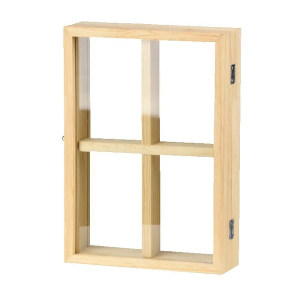 Dobbelt faced ramme - L 6,7 x b 22 x H 30 cm - Fyrretræ