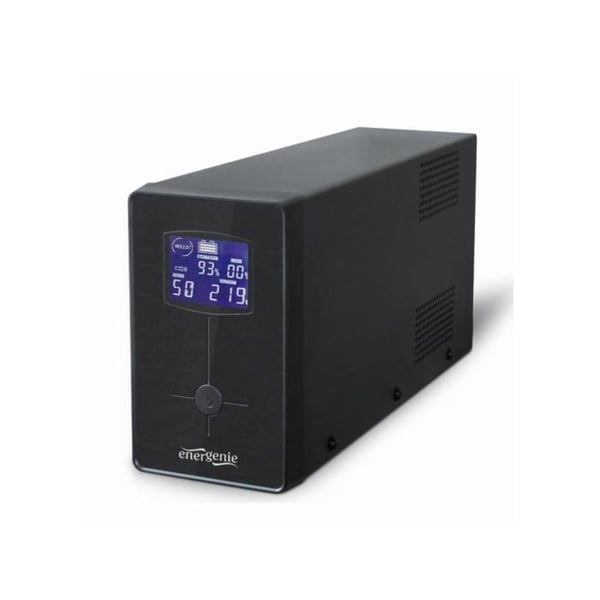 Latauslaite - Gembird - EG-UPS-031 - 650 VA - 390W - Lyijyhappo - Musta