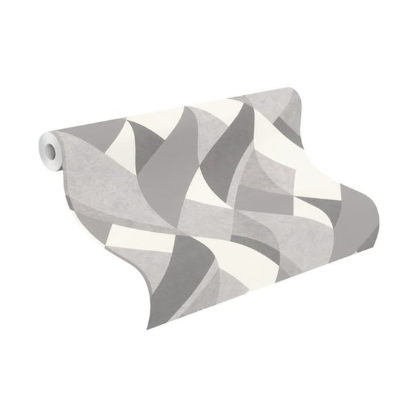 Rasch Selection 278835 Papper Tapet Grafisk 0.53 x 10.05 m vit grå