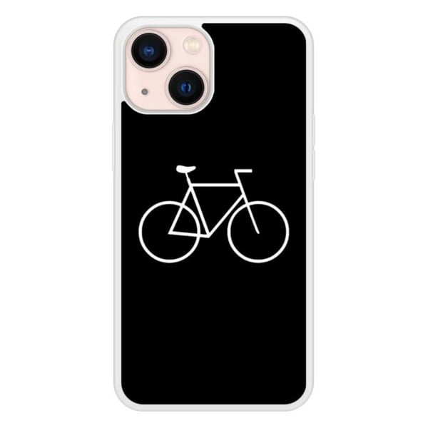 Fodral i förstärkt silikon med tryck kompatibel med Apple iPhone 13 Mini Bike Hipster
