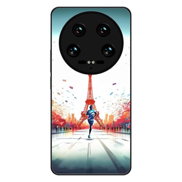 Siliconfodral med förstärkt tryck kompatibel med Xiaomi 14 Ultra Olympiska Spelen
