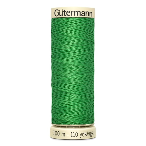 Set med 5 spolar 100m Tråd 100% polyester Gutermann Ref 788988 - Att 833 - ljus grön gräs
