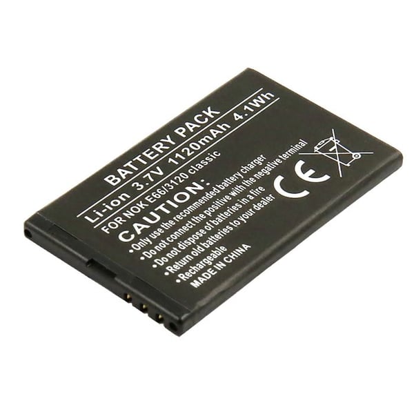 Ersättningsbatteri för Nokia E66 / 3120 classic Li-ion 3,7V 1120mAh