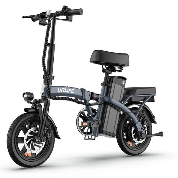 Elcykel URLIFE F1L til voksne, motor 250 W, batteri 48 V 7,5 Ah, dæk 14 tommer.