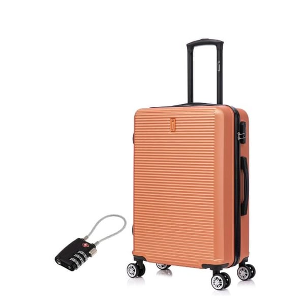 Mellanstor resväska 20kg 65cm | CELIMS Weekend-väska | ABS | Lås | Korall
