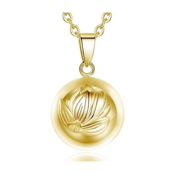 Guld Lotus Flower Graviditet Bola halsband