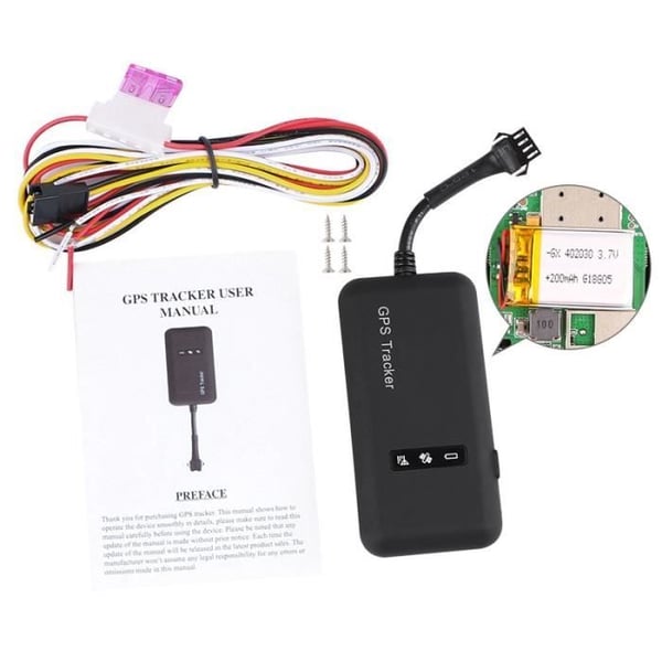 Mini GPS-lokalisator för bil - AIHONTAI - TK110 GT02A - Bränslespänningsavbrott - GSM 12-36V - Utan relä