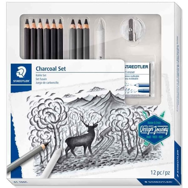 Charcoal Design Journey Ritning/Charcoal Kit