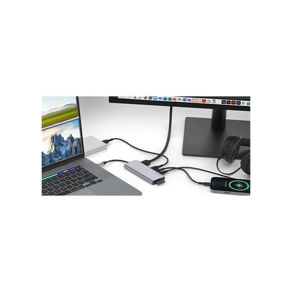 USB-C Hub - Belkin - 7-portars dockningsstation - 100 W strömförsörjning - 4K HDMI - RJ-45