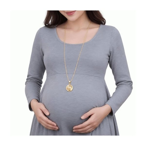 Guld Lotus Flower Graviditet Bola halsband