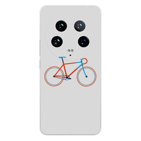 Tryckt silikonfodral som är kompatibelt med Xiaomi 14 Ultra Bike color Hipster