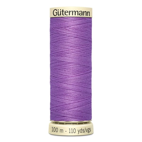 Pack med 5 spolar 100m Tråd 100% polyester Gutermann Ref 788988 - Att 291 - ametist