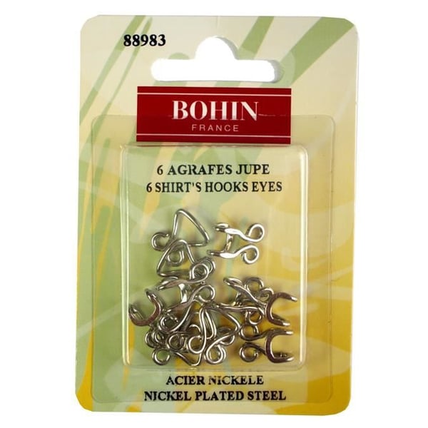 Agrafer till silverkjol nr 3 per 6 blister