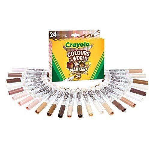 CRAYOLA - VÄRLDENS FÄRGER - SET MED 24 MAXI TIP MENS, SORTIMENT