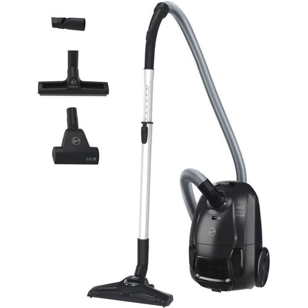 HOOVER HE1 - Påse Dammsugare, Kompakt och Kraftfull - Stor Kapacitet 2,5L - Högeffektiv på Hårda Golv och Mattor
