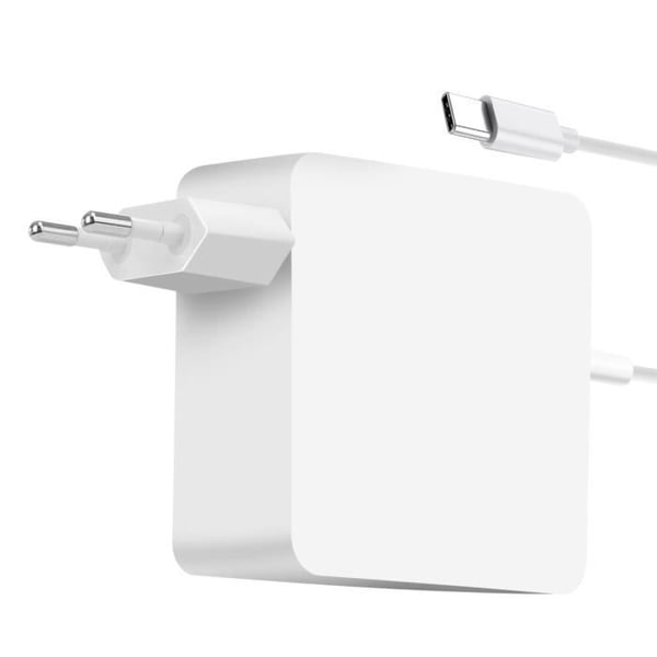USB C Väggladdare - MOXIE - Moxie Vit - 45W - Inkluderar 1.7m kabel - Power Delivery