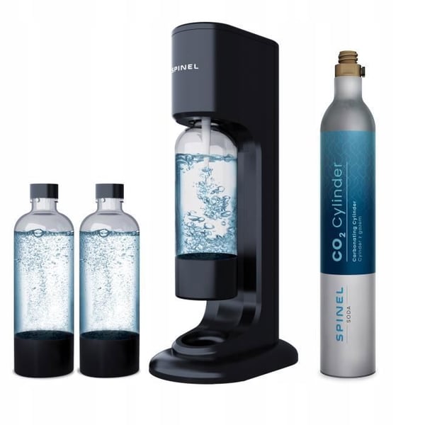 Maskin för läsk - Spinel Soda - BubbleON - 3 flaskor 1L - Pepsi-sirap - CO2-påfyllning inkluderad