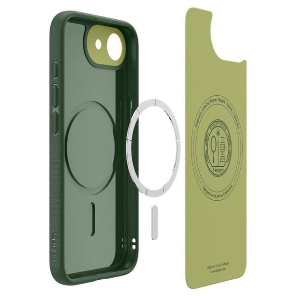 Telefoncover - Spigen - Caseology Nano Pop MagSafe - Blød - Grøn - Kompatibel med iPhone 16e