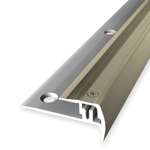 PROVISTON Profil för trappnos Profil i metall l 23 mm Kompensation av H 7 - 16 mm L 1000 mm Profil i aluminium Sand