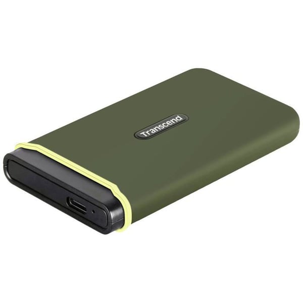 Transcend ESD380C 2 TB Ekstern SSD USB-C®, USB-A grøn TS2TESD380C