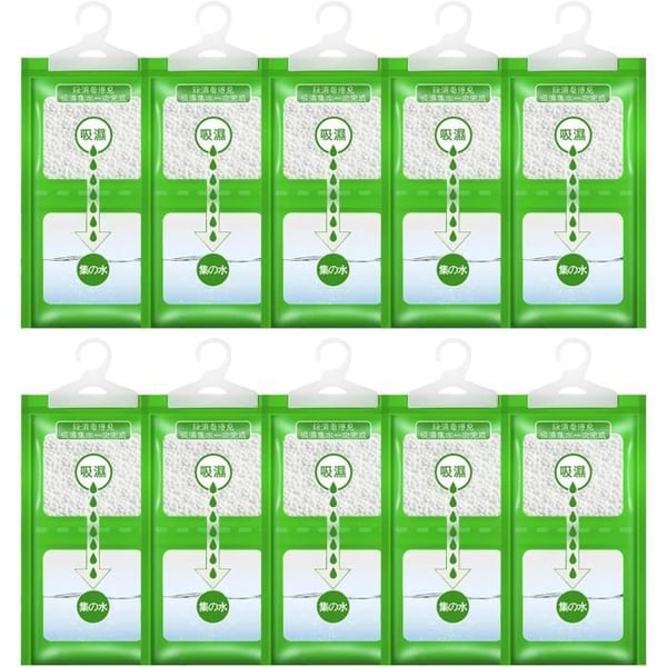 Closet Moisture Absorber Pack om 10 Fuktabsorberare 100G Anti Humidity Bag Anti Fuktighetsskåp Avfuktare[L505]