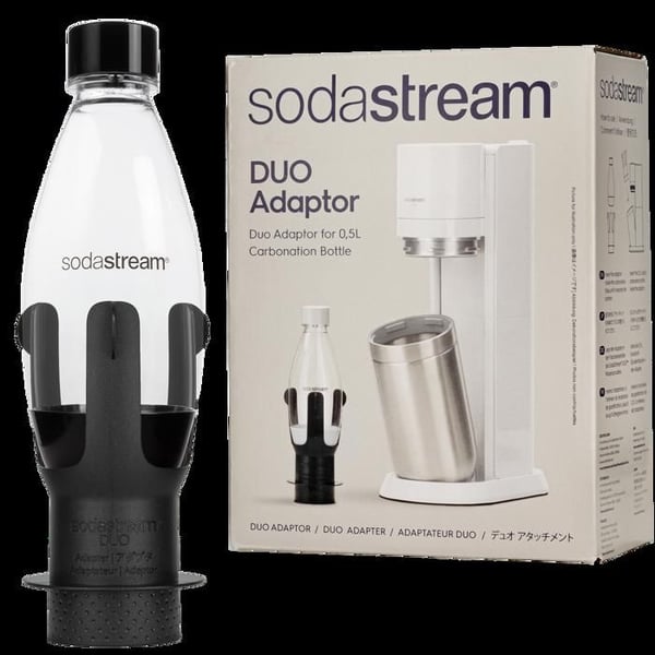 Adaptör för läsk - SodaStream - DUO 0 5L - Kompatibel med plastflaskor - Enkel installation