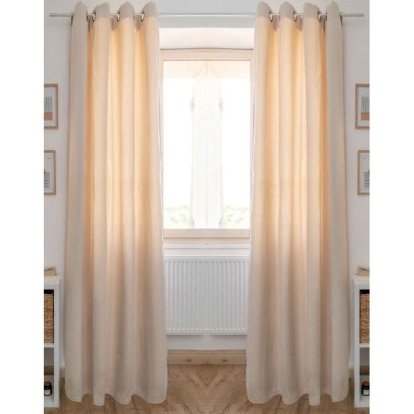 Set med 2 ljud- och värmeisolerande gardiner i chenille med polar-foder 140 x 240 cm "Osiris" Le fil d'Ariane