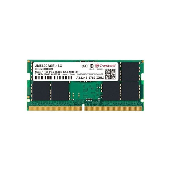 Uppgradering av minne - TRANSCEND - JM DDR5 5600 - 16GB - SO-DIMM - CL46