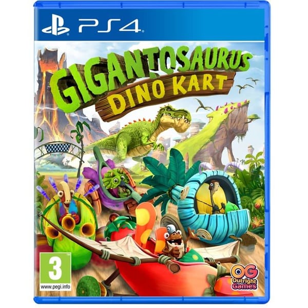 PS4-spel - BANDAI NAMCO - Gigantosaurus: Dino Kart - Fler spelare - 15 banor - Automatisk styrning