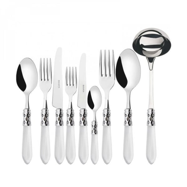 Bestickset - Aladdin Chromium - 75 delar - Rostfritt stål 18/10 - Akrylhåndtag