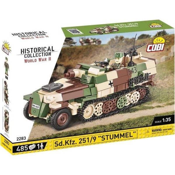 Maquette - COBI - 2283 - SD.KFZ. 251/9 'STUMMEL' - Plast - Att bygga själv - Mixad