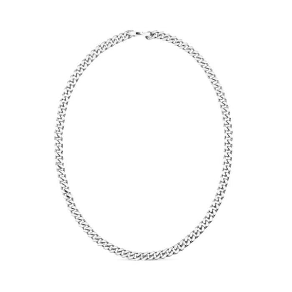 Kedja i Stål - GUESS - JUNM01347JWSTT-U - Silver - Rodiumfinish - Karbinertyp