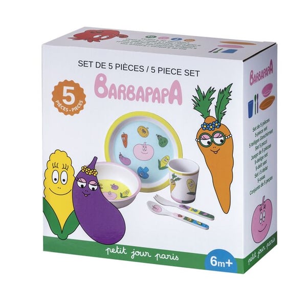 Petit Jour - Barbapapa grönsakslåda i 5 delar