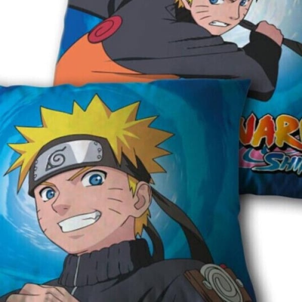 Kudde - NARUTO SHIPPUDEN - Dubbelsidig - 35 x 35 cm - Fyrkantig - Inomhus
