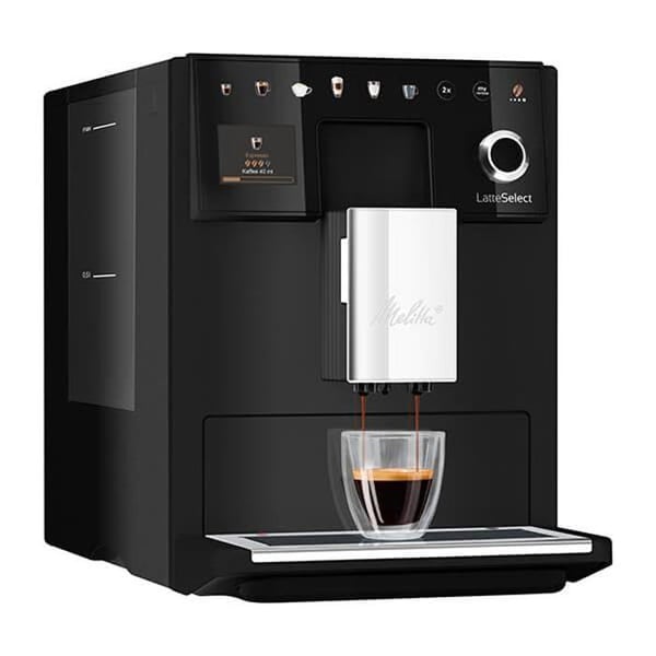 Kaffemaskin - MELITTA - Latte Select F630-212 - Rostfritt stål - 1400 W - 1,8 l - Matt svart