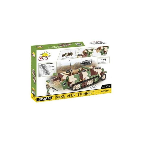 Maquette - COBI - 2283 - SD.KFZ. 251/9 'STUMMEL' - Plast - Att bygga själv - Mixad