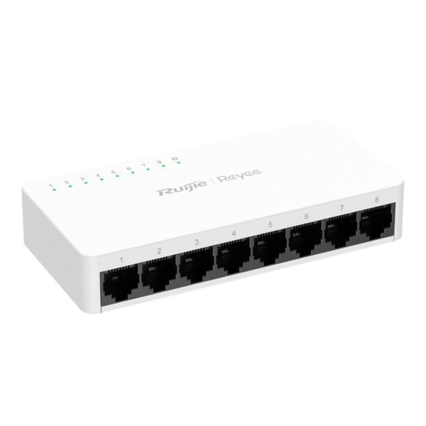 Reyee 8x RJ45 10/100Mbps Icke hanterad switch Vit