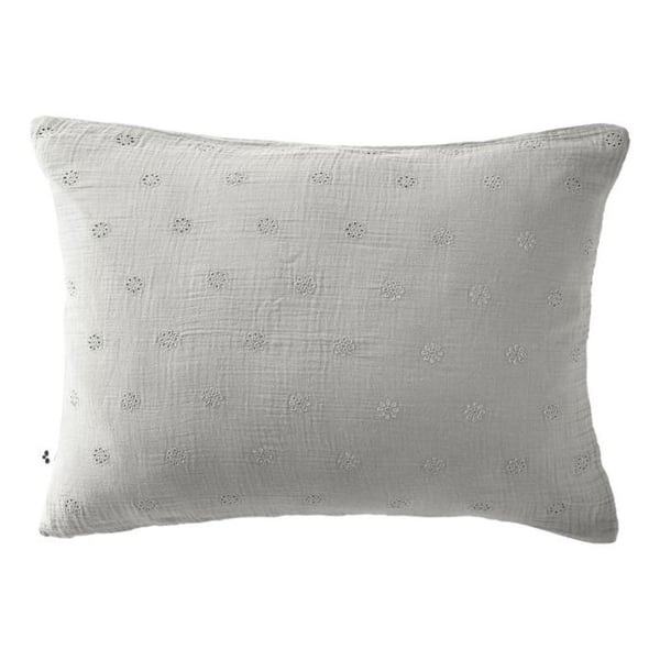 Brodéra kudde "Gaïa Boho" 60 x 60 cm & 50 x 70 cm "K Cotton Gaze" - Gaïa Boho Moln - 50 x 70 cm