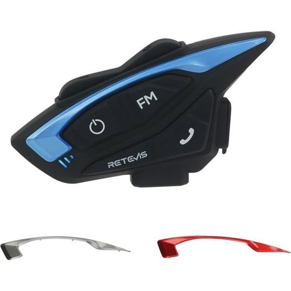 Retevis EZTalk 3A Walkie Talkie Motorcykel Headset, 5.1 Bluetooth, 3s återanslutning, 28h intercom, 1000m Talkie, FM, IP65, för cykling