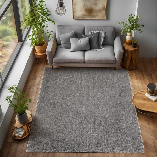 Inomhusmatta - MELIS HOME - 140X200 cm - Grå - Modern - Rektangulär Inomhusmatta - MELIS HOME - 140X200 cm - Grå - Modern - Rektangulär